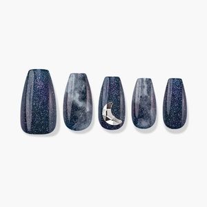 Finger Suit Moonlight Coffin Shaped Press-on Nails